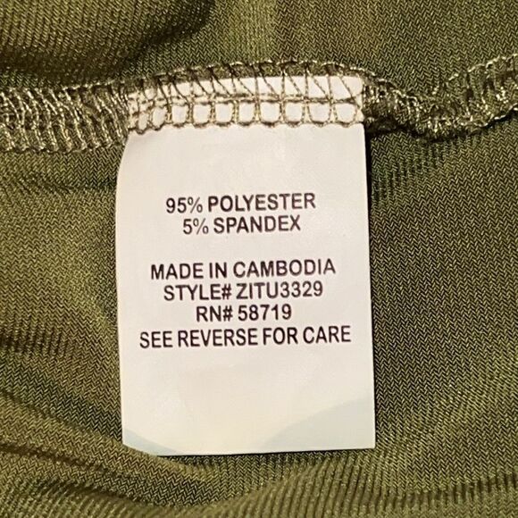 Ny Collection olive green romper! New - Picture 10 of 11